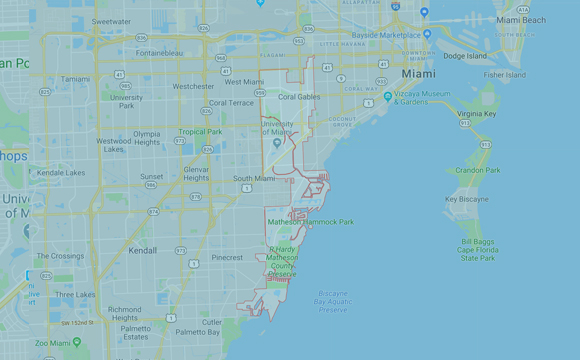 Coral Gables Map