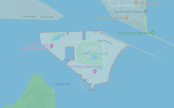 Fisher Island Map