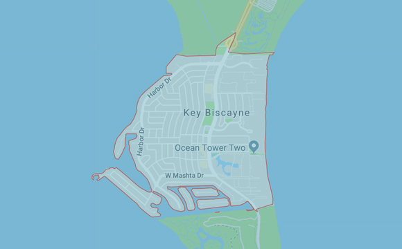 Key Biscayne Map