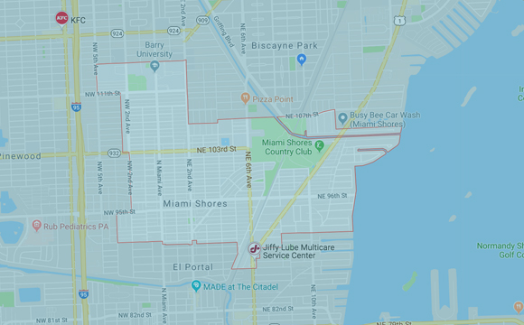 Miami Shores Map
