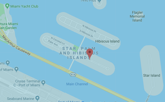 Palm/Hibiscus/Star Islands Map